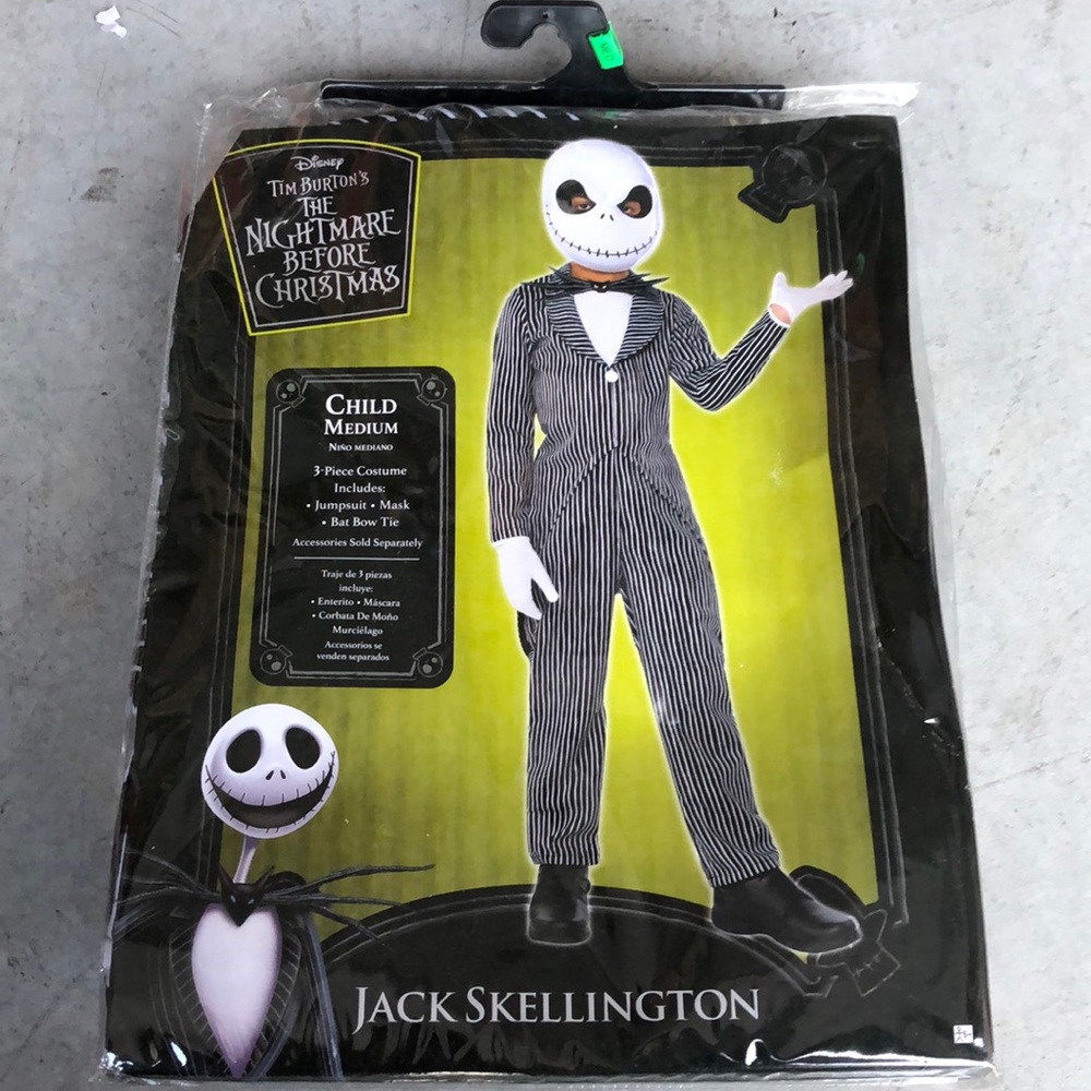 Nightmare Before Christmas Jack Kids Costume! New!